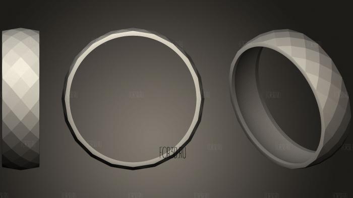 Ring Poly stl model for CNC